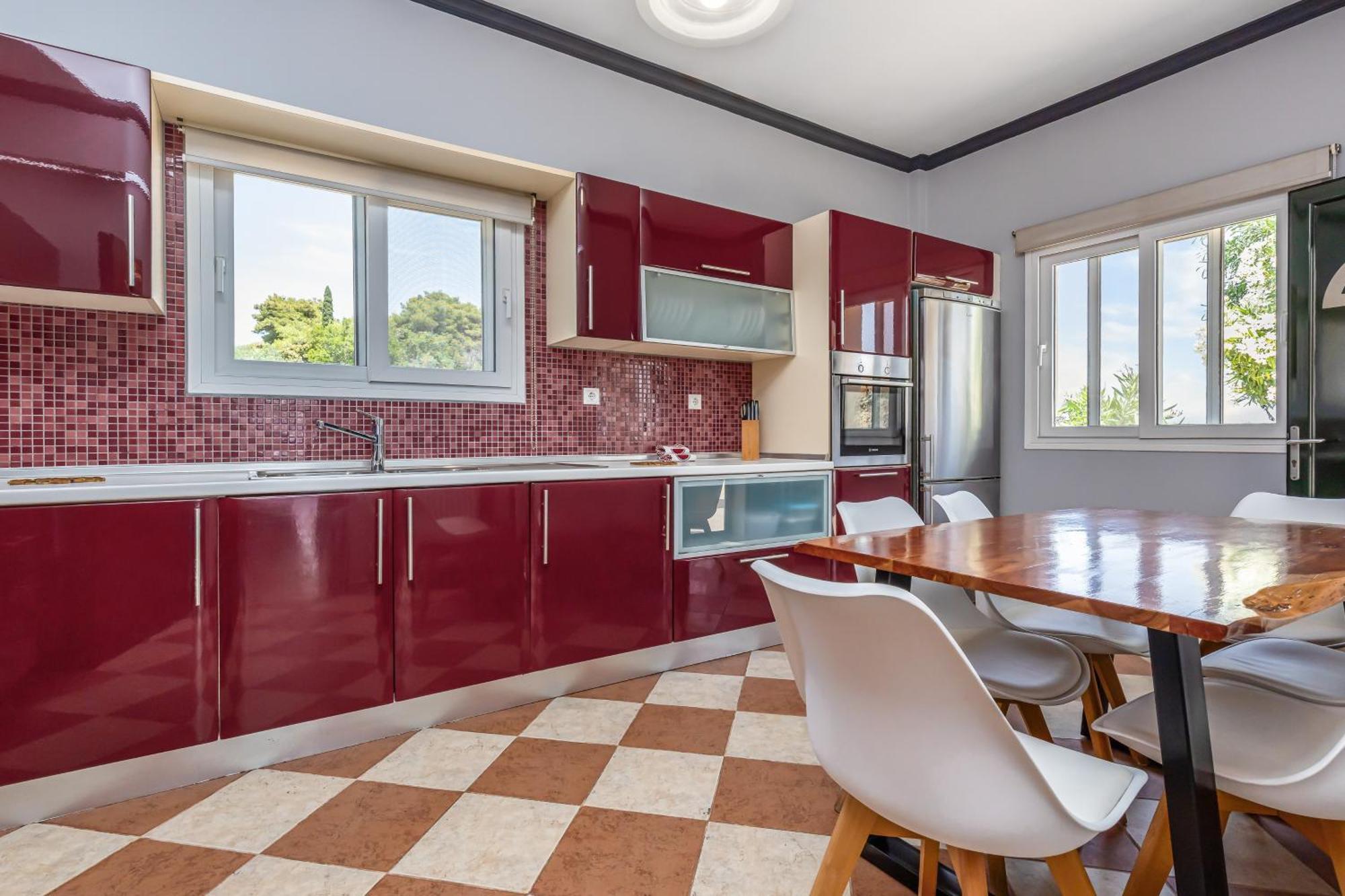 Villa Vardia-Amazing Seaviews With Heated Pool Sinarades Екстер'єр фото