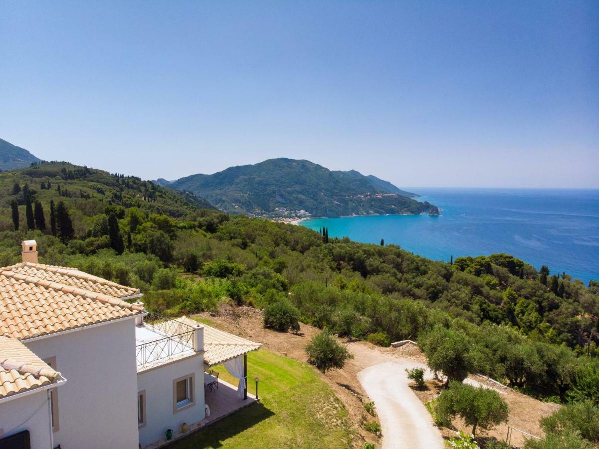 Villa Vardia-Amazing Seaviews With Heated Pool Sinarades Екстер'єр фото